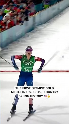 The first Olympic gold medal in U.S. cross-country skiing history