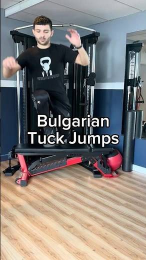 Bulgarian Tuck Jumps - Exercise Demonstration