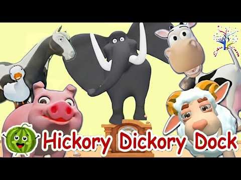 Hickory Dickory Dock! 🐍🐭 Mouse & Snake Adventure AI33AI22 || Kids Songs & Nursery Rhymes by EduFam