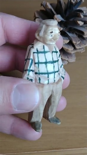 Wood Carving Folk Art Figurine - Etsy