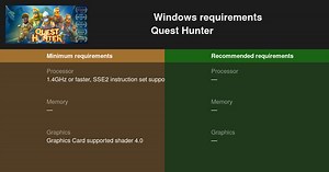 Quest Hunter System Requirements — Can I Run Quest Hunter on My PC?
