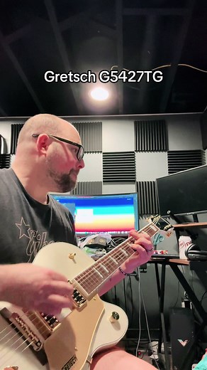 Crude iPhone mic recording of my new to me Gretsch G5427TG #worship #guitar #gretsch #battlebelongs #guitartok