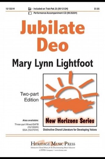 Jubilate Deo Accompaniment Track - Mary Lynn Lightfoot (preview) #choraltracks