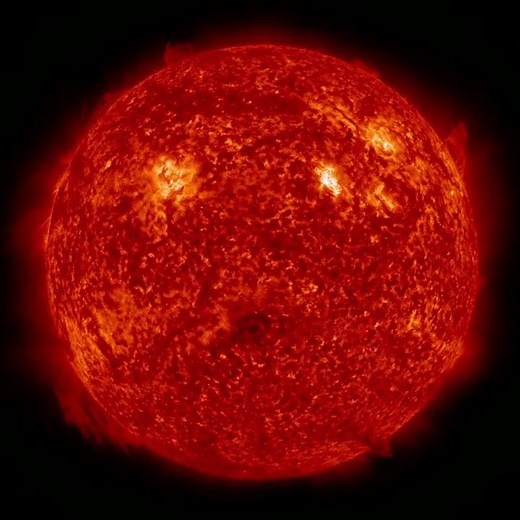 Partial Solar Eclipse From Space - Feb. 21, 2012