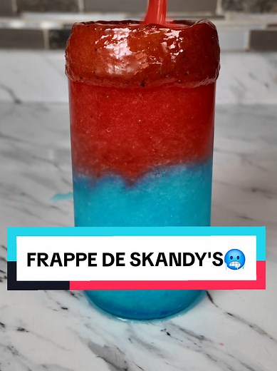 Frappe de Skandy's 🥶🔵🔴 #sisomosgemelos #skandys #icee #recetafacil #opinionespersonales @Eddy SKabeche @Bryan SKabeche