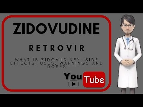 what is ZIDOVUDINE used for?. Side effects, warnings, doses, moa and uses of Zidovudine (Retrovir)