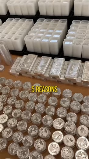 8.6K views · 1.3K reactions | Silver isn’t just metal — it’s money. Here are 5 powerful reasons stackers keep adding silver in 2025: 1️⃣ Be your own bank. 2️⃣ Treat it like a savings account. 3️⃣ Preserve wealth for generations. 4️⃣ Hedge against inflation. 5️⃣ And yes — it’s fun. Silver stacking isn’t hype. It’s survival. #Silver #Stacking #Wealth | PeerMetals | Facebook