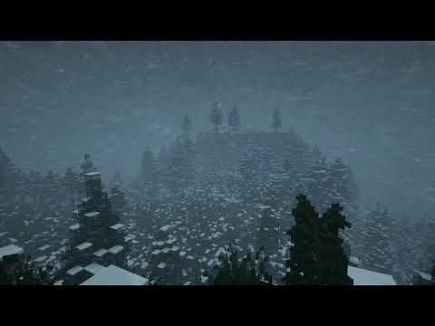 Better Weather's Blizzard Complimented by BSL Shaders Is Amazing - Minecraft Modded