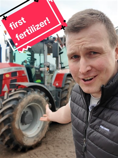 It was amazing to get back into the fields and get a start made to the MOUNTAIN of work still to do this spring! #farming #farmlife #fertilizer #spring