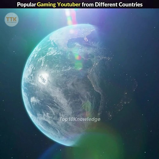 ‏Popular gaming youtuber from different countri