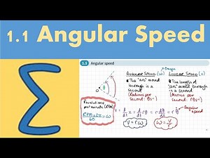 1.1 Angular speed (FURTHER MECHANICS 2 - Chapter 1: Circular motion)