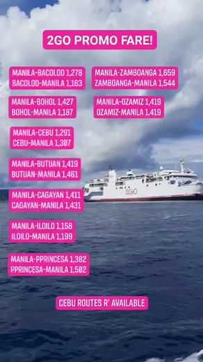 2GO Travel: Bacolod to Manila Airplane Ticket Guide