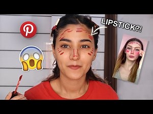 Trying Out VIRAL Makeup Hacks From PINTEREST | Somya Gupta