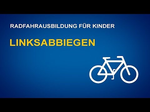 Radfahrausbildung: Linksabbiegen