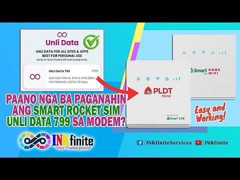 PAANO PAGANAHIN ANG SMART ROCKET SIM UNLI DATA 799 SA PREPAID WI-FI MODEM | INKfinite