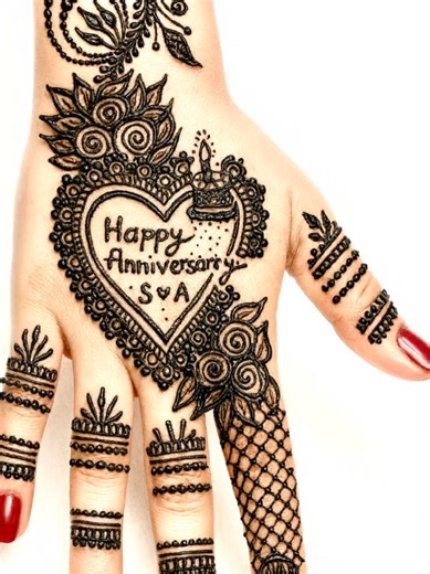 Happy anniversary mehndi design | wedding anniversary simple mehndi designs mehandi mehndi design simple mehndi design for anniversary happy anniversary 1 Anniversary mehndi design mehndi designs marriage anniversary Engagement Anniversary Mehndi Design Heart shaped Mehndi Design Dil wali Mehndi bridal mehndi design 25th anniversary mehndi design wedding anniversary mehndi design, 1st wedding anniversary mehndi design, anniversary mehndi design full hand, anniversary special mehndi design, mehnd