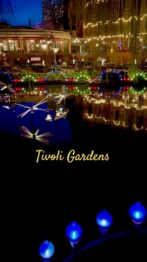 Cozy Copenhagen by night in Tivoli Gardens ✨ | The theme park that inspired Disneyland