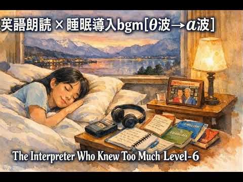 英語朗読聞き流し×睡眠音楽[θ波→α波] | 【The Interpreter Who Knew Too Much】【level-6】 | 上級リスニング