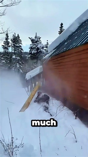This Roof Snow Removal Method Is Surprisingly Satisfying!