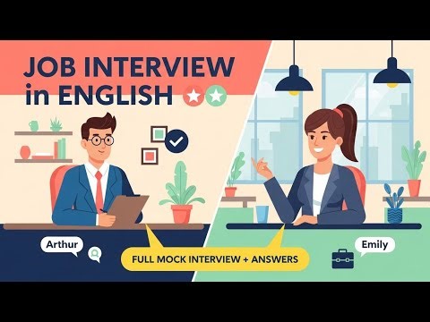 Job Interview Conversation Practice in English | Tell Me About Yourself | Common Questions Answered
