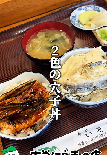 千葉県のいそねで楽しむ2色の穴子丼