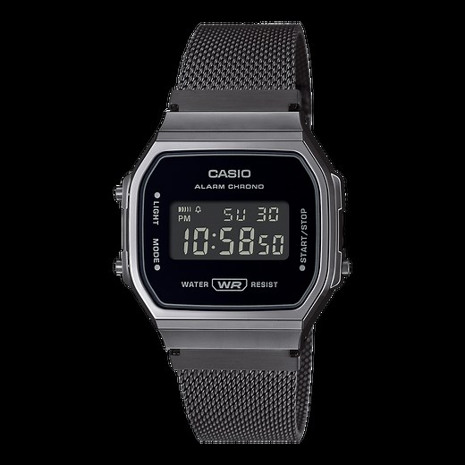 A168WEMB-1BVT | Vintage All Black Digital Watch | CASIO