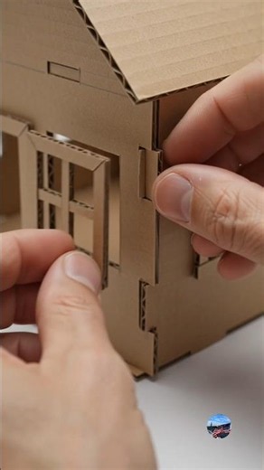 I Built a Mini House Out of Cardboard! 🏠 (Step-by-Step DIY)
