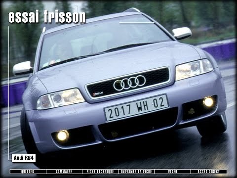 Audi RS4 (B5) (Test - Essai - Reportage) FR 2000