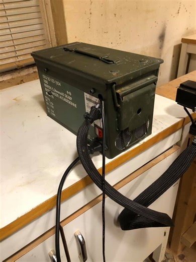 The WorkBee CNC Group | Just want to show of my controller box, it’s a openbuilds blackbox with a regular Chinese power supply, built into a old ammo case, and a fan to kee... | Facebook