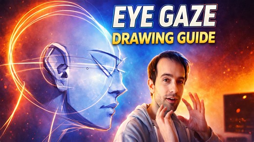 Master eye drawing by understanding gaze direction