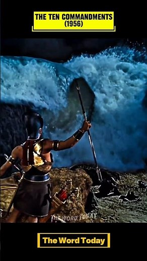 The Moment Moses Parted the Red Sea | The Ten Commandments (1956) #fyp #viral #shorts #movie