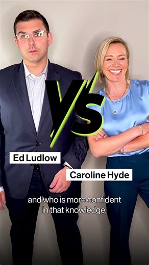 8K views · 16 reactions | Bloomberg's Edward Ludlow and Caroline Hyde play the quiz game Pointed head-to-head to see who knows the news better. Can you beat their scores? Tap the link to play https://www.bloomberg.com/games/pointed | Bloomberg | Facebook