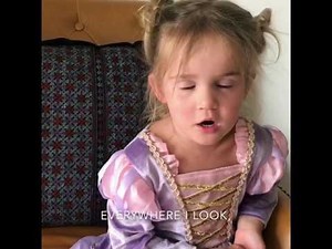 Little girl distinctly unimpressed with Disneyland