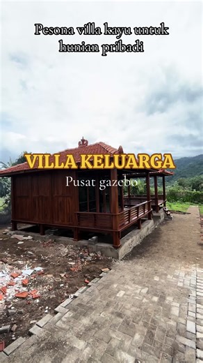 Terpasang rapi di pasuruan #rumahkayu #gazebo #penginapan #wisata #fyp