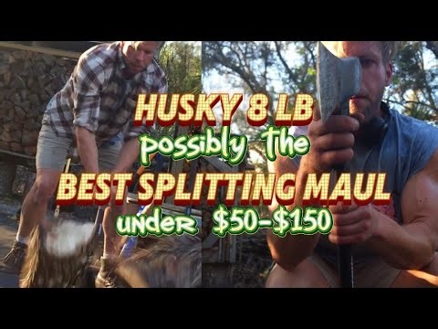 New Husky 8 lb Splitting Maul review (GREAT!) #axe #firewood #splittingwood