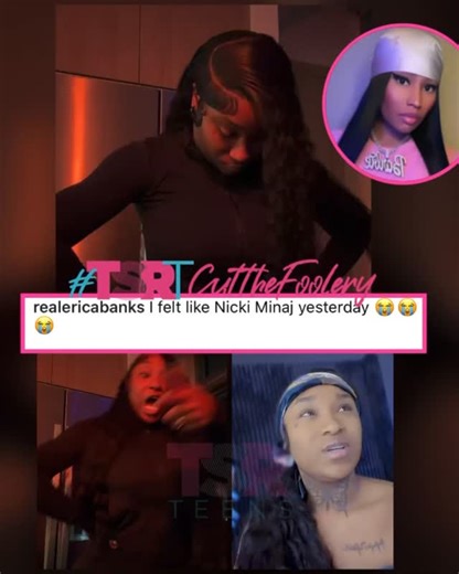 The Shade Room Teens on Instagram: "#TSRTCutTheFoolery: Meanwhile #EricaBanks is channeling her inner #NickiMinaj 😩 🦄 (✍🏾: #TSRStaffTC)"