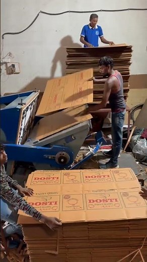 making process of cardboard sheet box