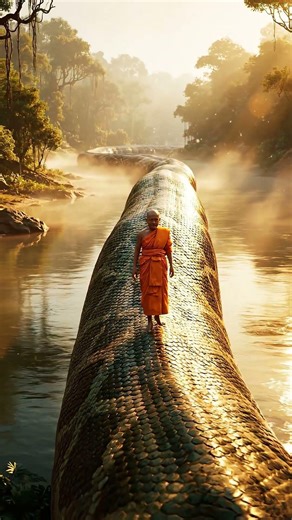 Steps to Enlightenment on the Back of an Ancient Python | #shorts #fyp