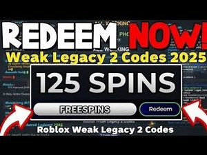 NEW Weak Legacy 2 Codes 2025 💥 All Active Codes NOVEMBER UPDATED 2025 🔥