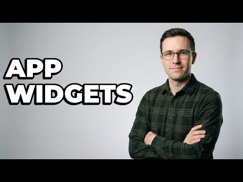 Which Common Widgets Can I Add To Apps?