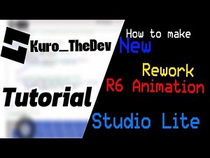How to added New Rework R6 Animation in Roblox Studio Lite