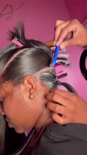 LEGEND on Instagram: "Sleekest Swoop & Knots 🖤🔥 | #sleekbun #hairtutorial #baddie"