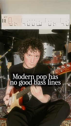 Modern pop has no good bass lines #bassguitar #sombr #tabs #bassline #popmusic