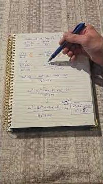 Problem of the day: 97 Simplifying the expression
