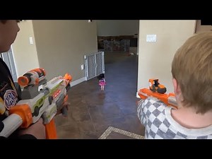 Crazy Doll Returns! Sneak Attack Squad Wild Nerf Blaster Mayhem! ExtremeToys TV