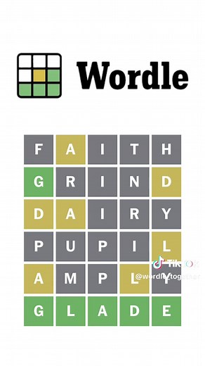 Can you solve today’s Wordle using 5 random words? #wordle #puzzle #fyp