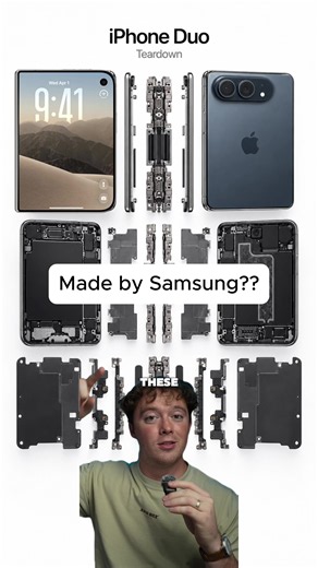 How Much of the iPhone Duo Is Actually Made by Samsung? Wait Until the End 👀 #iPhoneDuo #Samsung #Apple #iPhone #fyp