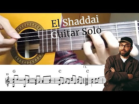 Michael Card - El Shaddai (classical guitar) [play along] sheet music & tabs