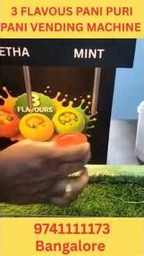 Pani Puri Pani Vinding Machine