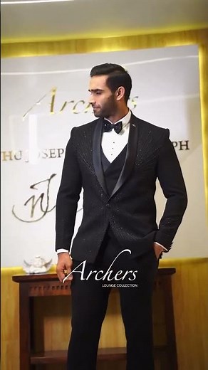 Ink Black 3-Piece Tuxedo – Perfect Wedding Attire for the Modern Groom | Archer’s Lounge.